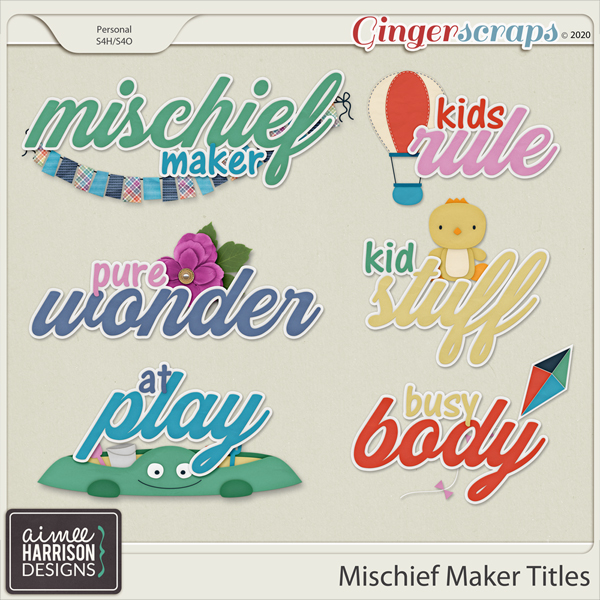 Mischief Maker Titles by Aimee Harrison