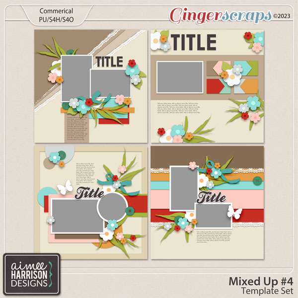 Mixed Up #4 Template Set by Aimee Harrison