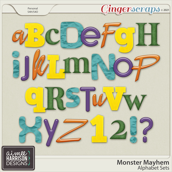 Monster Mayhem Alpha Sets by Aimee Harrison