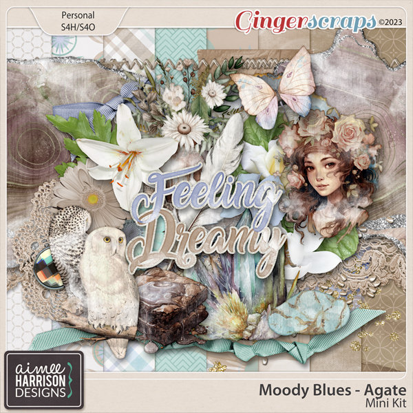 Moody Blues Agate Mini Kit by Aimee Harrison