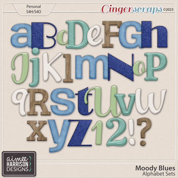 Moody Blues Alpha Sets by Aimee Harrison
