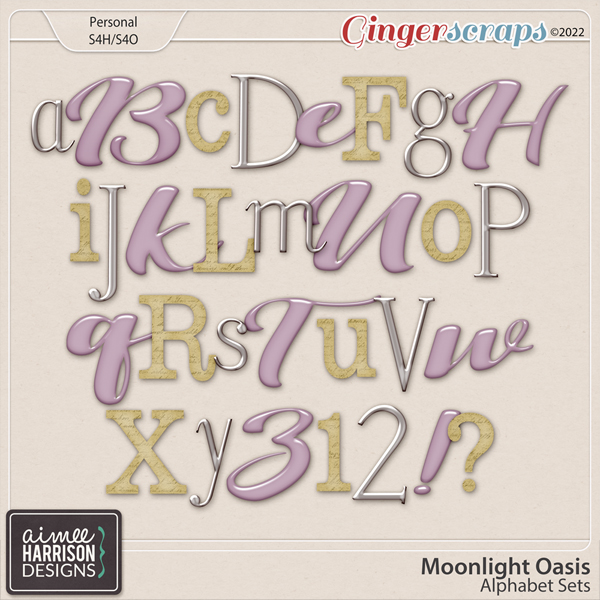 Moonlight Oasis Alpha Sets by Aimee Harrison