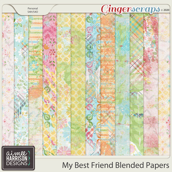 My Best Friend Blended Papers by Aimee Harrison