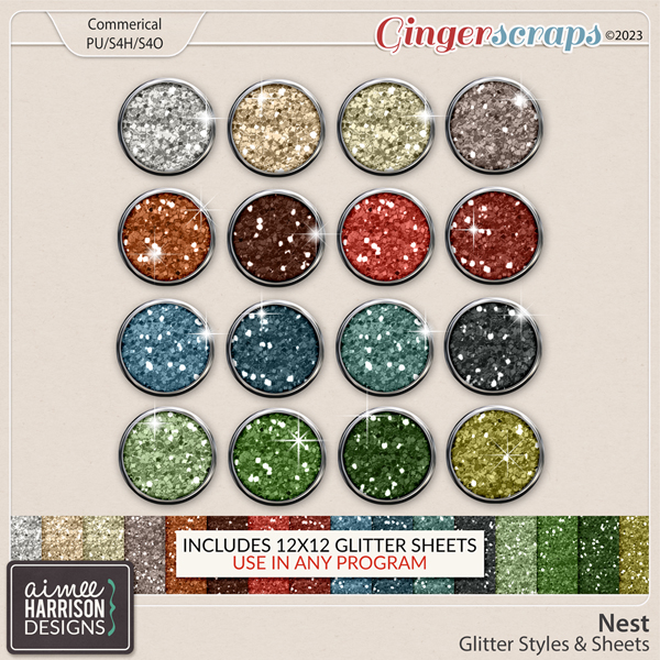 Nest Glitters by Aimee Harrison