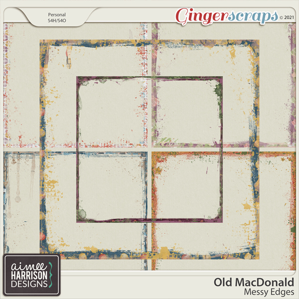 Old MacDonald Messy Edges by Aimee Harrison