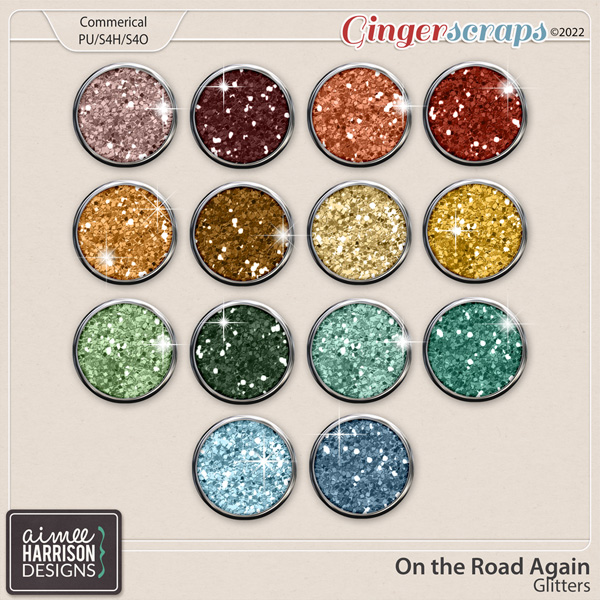 On the Road Again Glitters by Aimee Harrison