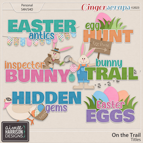 On the Trail Titles by Aimee Harrison