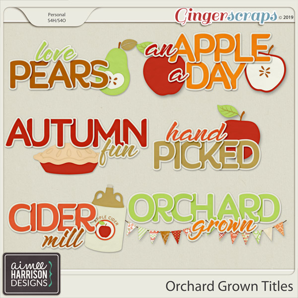 Orchard Grown Titles by Aimee Harrison