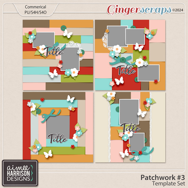 Patchwork #3 Template Set by Aimee Harrison