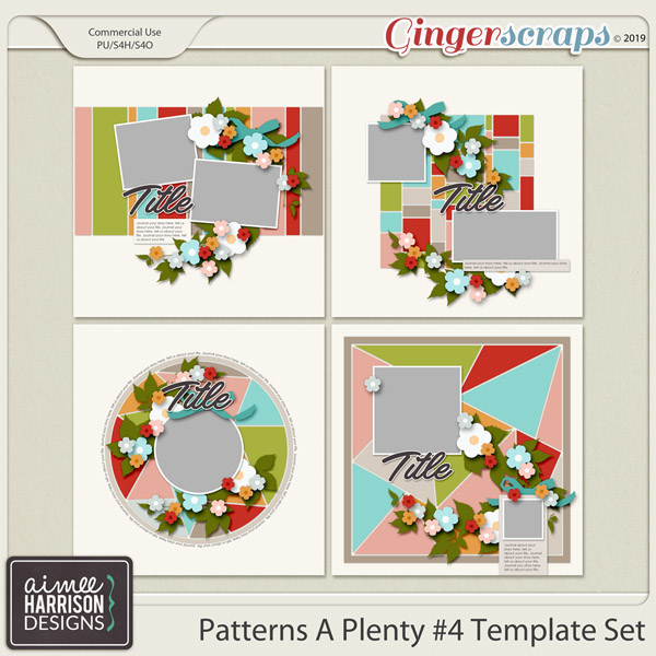 Patterns A Plenty #4 Templates by Aimee Harrison