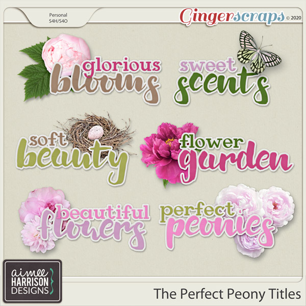The Perfect Peony Titles by Aimee Harrison