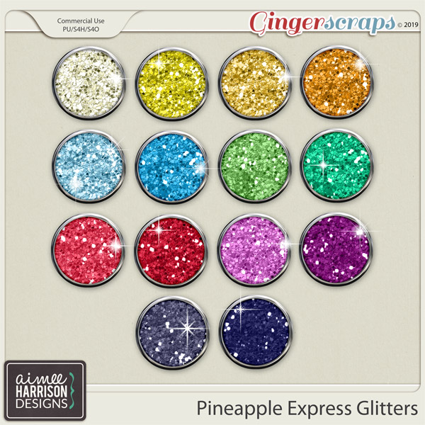 Pineapple Express Glitters by Aimee Harrison
