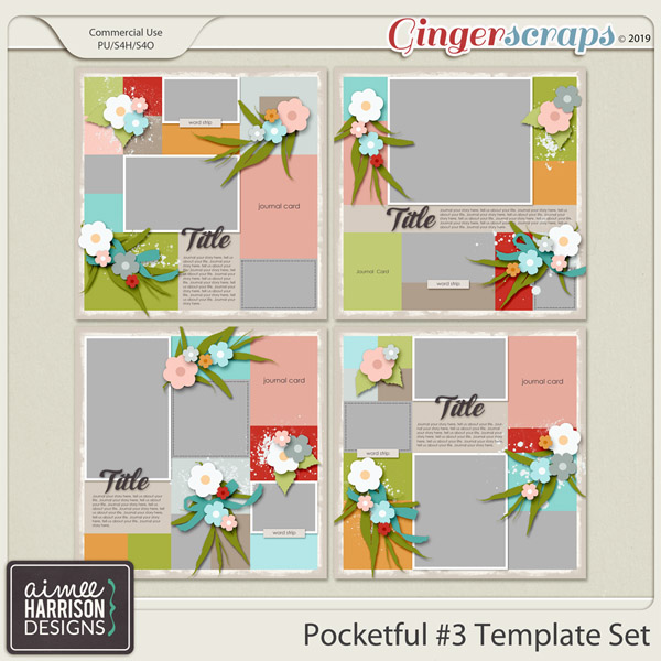 Pocketful #3 Templates by Aimee Harrison