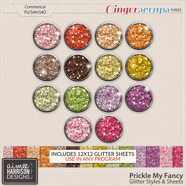 Prickle My Fancy Glitters by Aimee Harrison