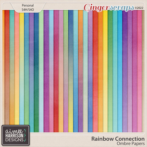 Rainbow Connection Ombre Papers by Aimee Harrison