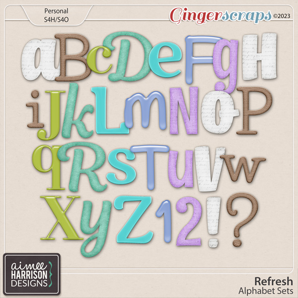 Refresh Alpha Sets by Aimee Harrison