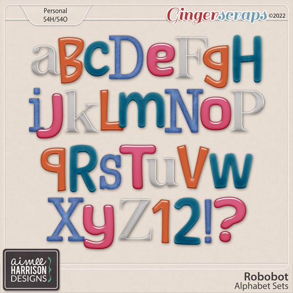 Robobot Alpha Sets by Aimee Harrison