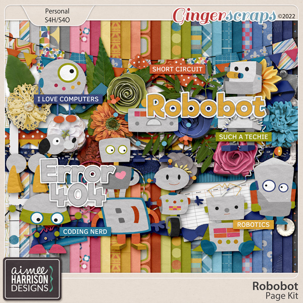 Robobot Page Kit by Aimee Harrison