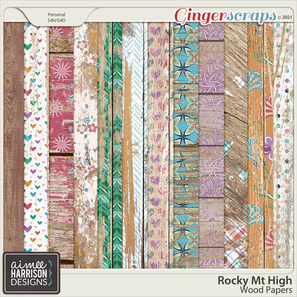 Rocky Mt High Wood Papers by Aimee Harrison