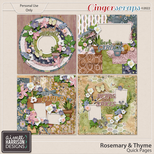 Rosemary and Thyme Quick Pages by Aimee Harrison