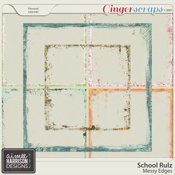 School Rulz Messy Edges by Aimee Harrison