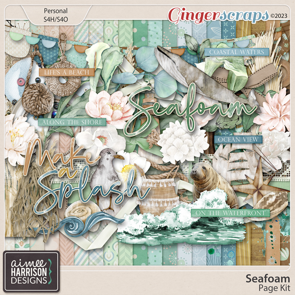 Seafoam Page Kit by Aimee Harrison