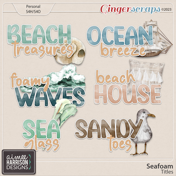 Seafoam Titles by Aimee Harrison