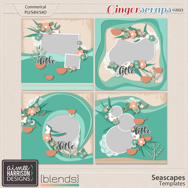 Seascapes Templates by Aimee Harrison