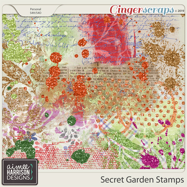 Secret Garden Stamps by Aimee Harrison