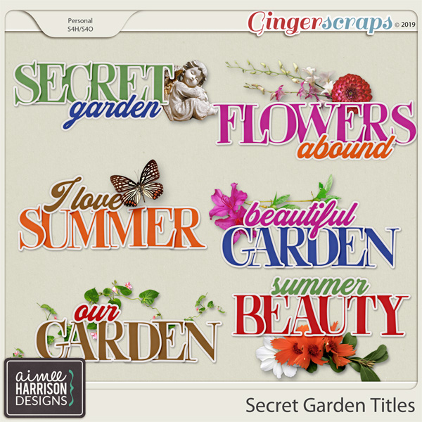 Secret Garden Titles by Aimee Harrison