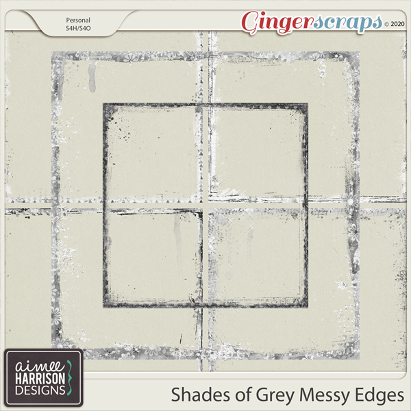 Shades of Grey Messy Edges by Aimee Harrison