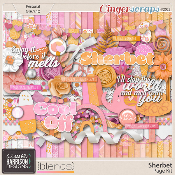 Sherbet Blends Page Kit by Aimee Harrison