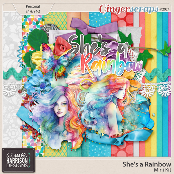 She's a Rainbow Mini Kit by Aimee Harrison