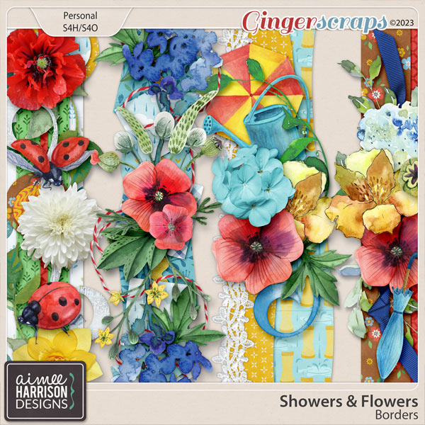 Showers & Flowers Borders by Aimee Harrison