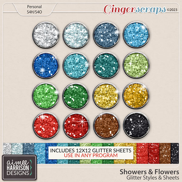 Showers & Flowers Glitters by Aimee Harrison