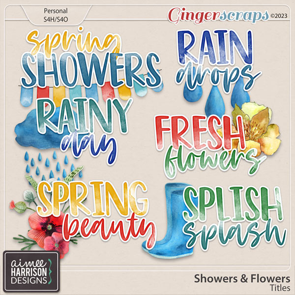 Showers & Flowers Titles by Aimee Harrison