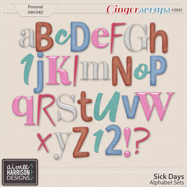 Sick Days Alpha Sets by Aimee Harrison