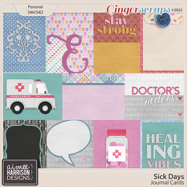 Sick Days Journal Cards by Aimee Harrison