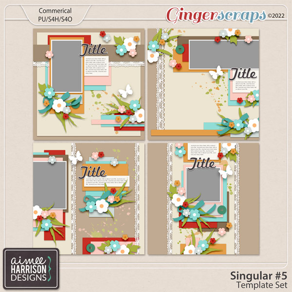 Singular #5 Template Set by Aimee Harrison