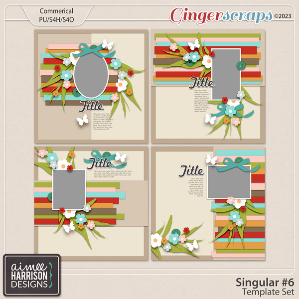 Singular #6 Template Set by Aimee Harrison