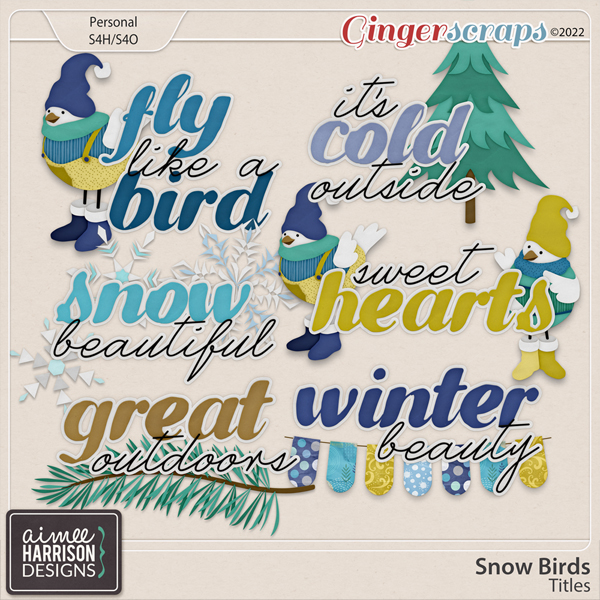 Snow Birds Titles by Aimee Harrison