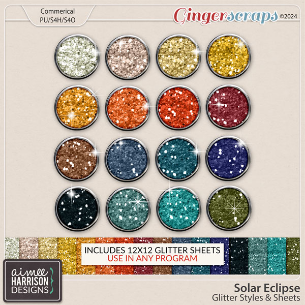 Solar Eclipse Glitters by Aimee Harrison