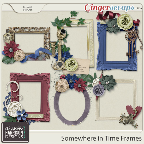 Somewhere in Time Frame Clusters by Aimee Harrison