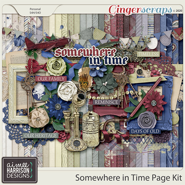 Somewhere in Time Page Kit by Aimee Harrison