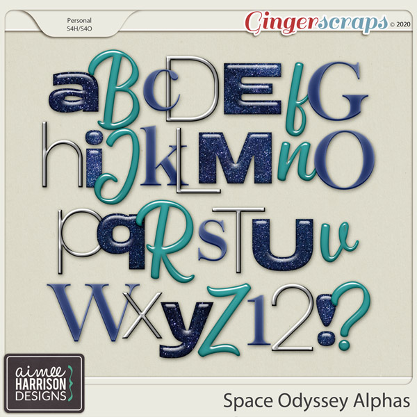 Space Odyssey Alpha Sets by Aimee Harrison