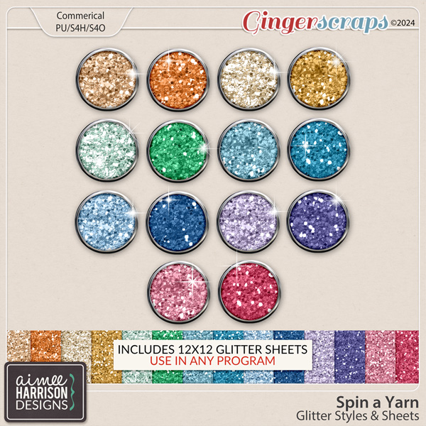 Spin a Yarn Glitters by Aimee Harrison