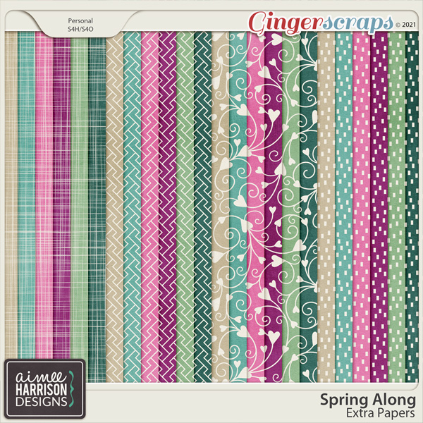 Spring Along Extra Papers by Aimee Harrison