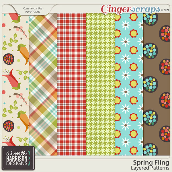 Spring Fling Layered Patterns by Aimee Harrison