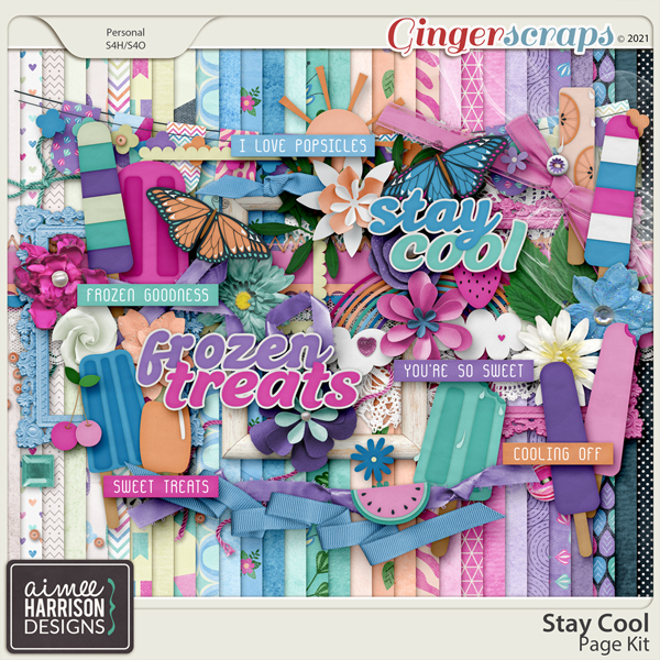 Stay Cool Page Kit by Aimee Harrison