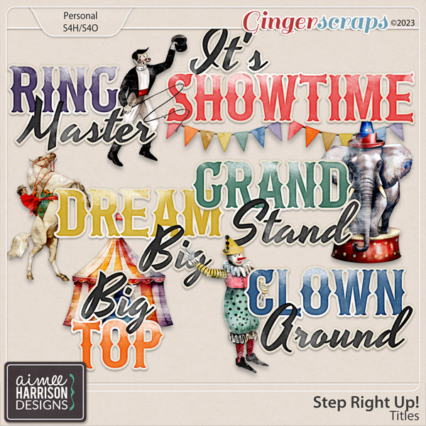 Step Right Up! Titles by Aimee Harrison